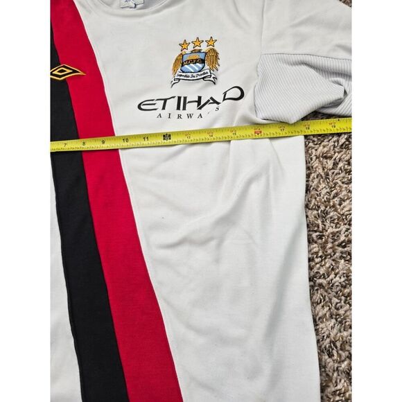 Manchester City 09/10 Home Jersey Umbro Etihad Sash Kit Size 36 Small VTG Y2K - Picture 6 of 7